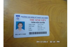Thẻ sinh viên RFID-2012